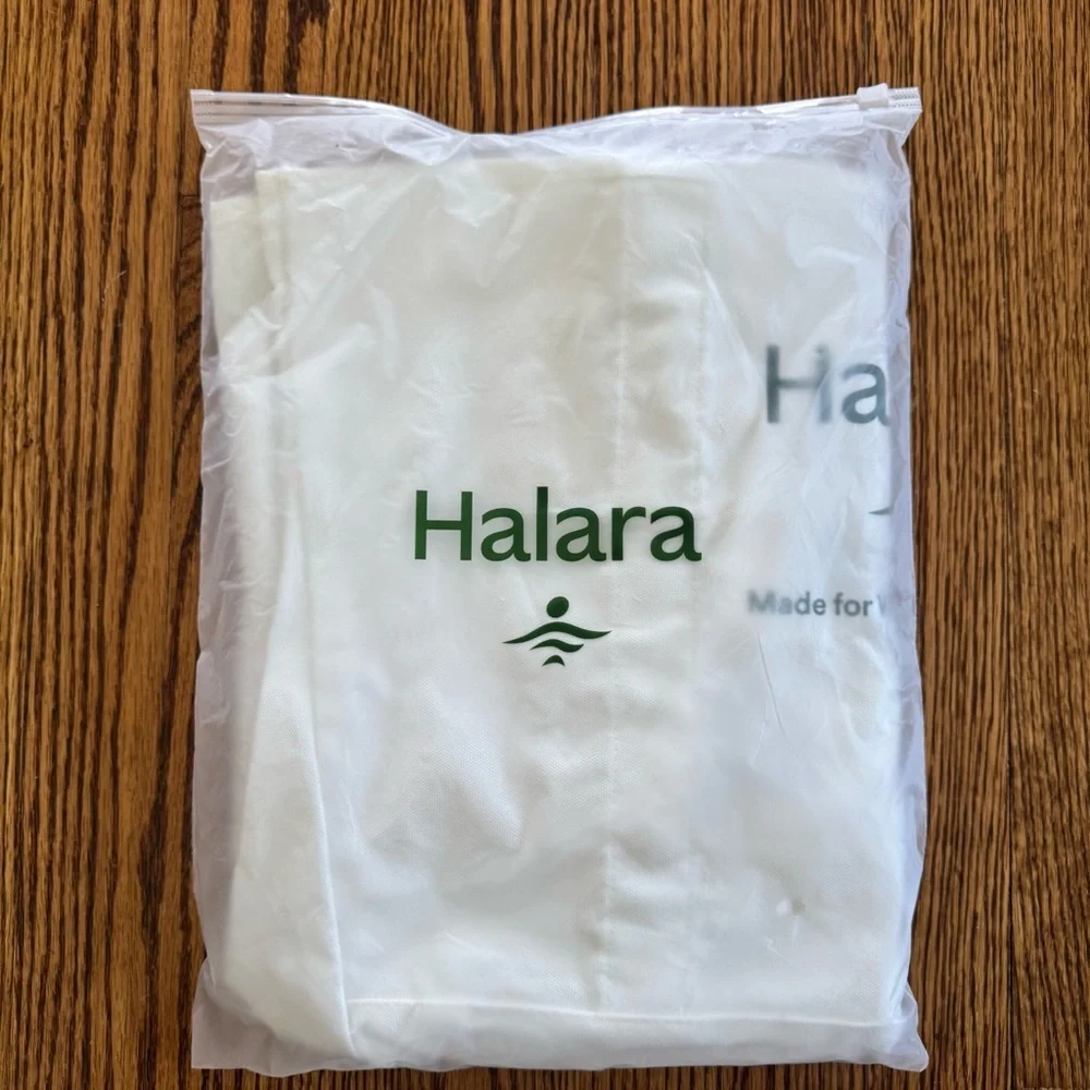 Halara Tote Bag Women One Size White 100% Polyester, Made For What Moves You NWT